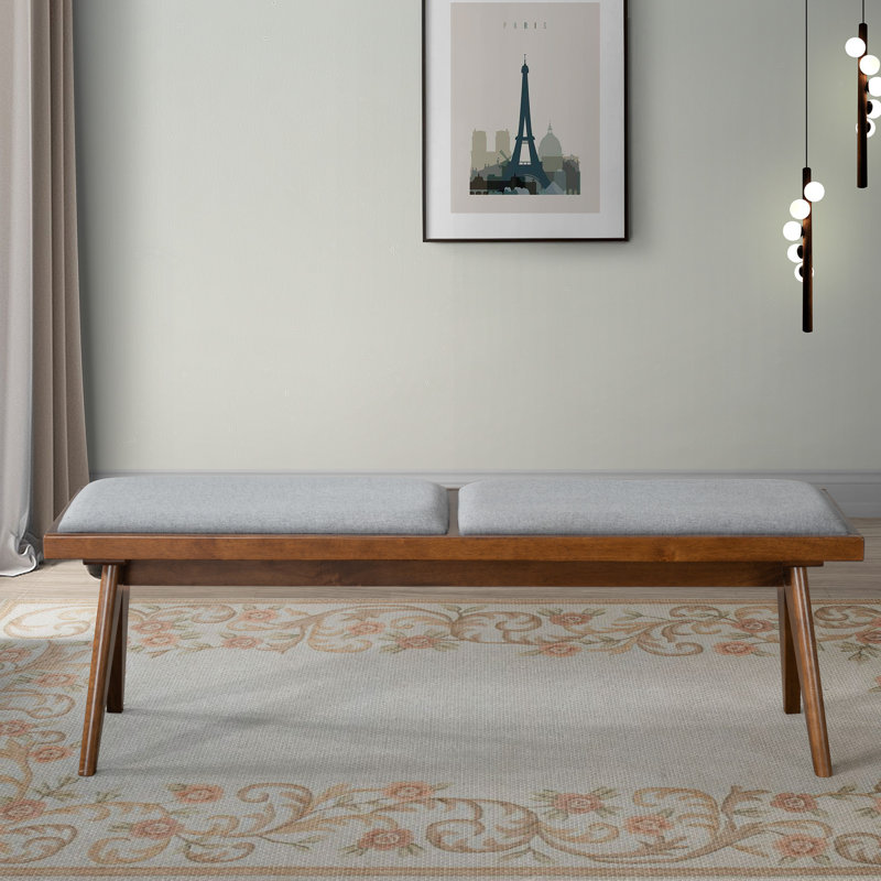 Beachcrest Home Swader Upholstered Bench Wayfair